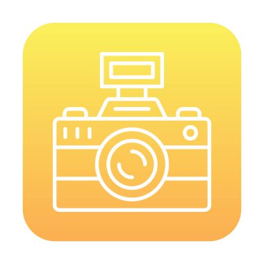 fotoğraf makinesi ikon vektör illüstrasyonu                      