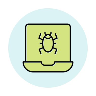 dizüstü bilgisayar simgesi, vektör illüstrasyonu basit tasarım