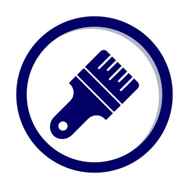 fırça ağ ikonu vektör illüstrasyonu