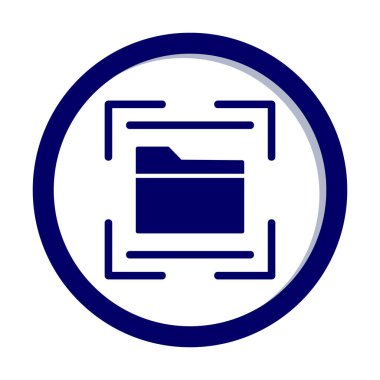 Basit Dizin Tarayıcı simgesi vektör illüstrasyon tasarımı