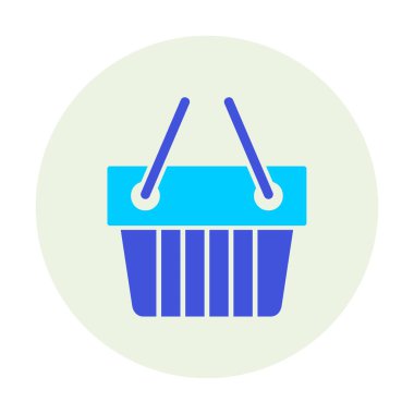 Alışveriş arabası ikon vektör illüstrasyonu 