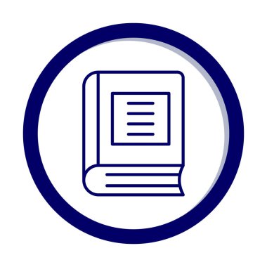 Kitap. Web simgesi basit illüstrasyon
