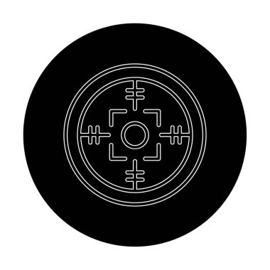 Kapsam renkli vektör simgesi