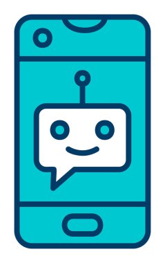 Sohbet simgesi vektör illüstrasyonu