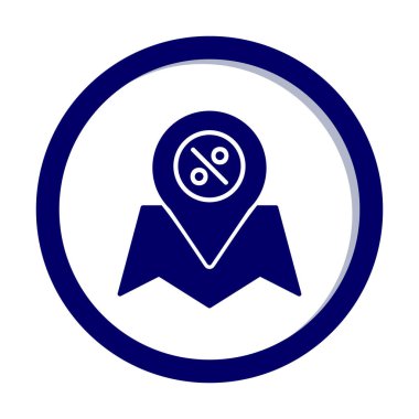 konum pin simgesi, vektör illüstrasyonu basit tasarım