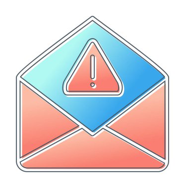 Basit çöp posta harfi simgesi, vektör illüstrasyonu