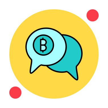 Dolar sembolü vektör çizimi tasarımı ile sohbet et 