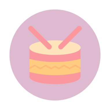 davul simgesi doğrusal işaret tasarımı