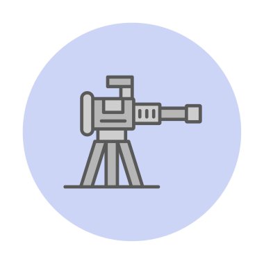 Makine Tüfeği vektör illüstrasyonu