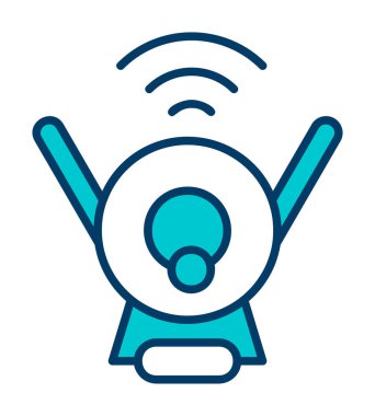 Web Kamerası modern simgesinin vektör illüstrasyonu           