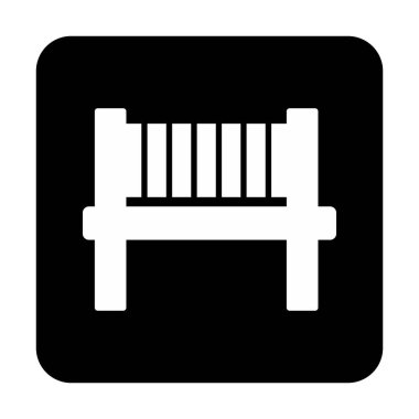 bank simgesi, vektör illüstrasyonu basit tasarım