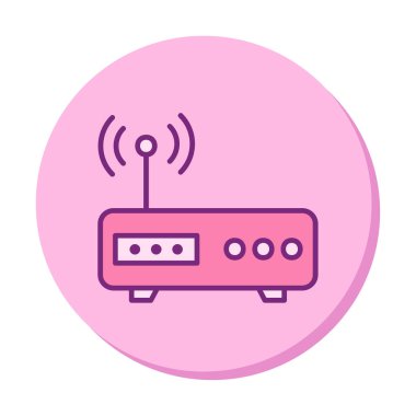 Modern Modem simge vektör çizimi