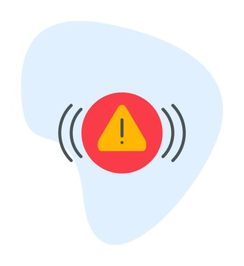 uyarı işareti simgesi, vektör illüstrasyonu  