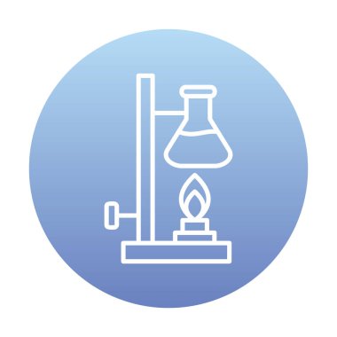 Basit Kimyasal Deney simgesi, vektör çizimi