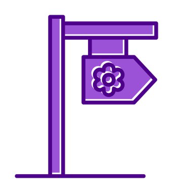 Tabela düz simgesi, vektör illüstrasyonu