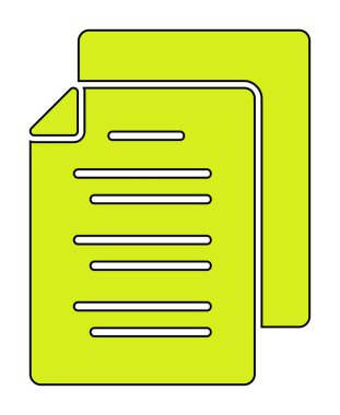 belgelerin vektör çizimi simgesi  