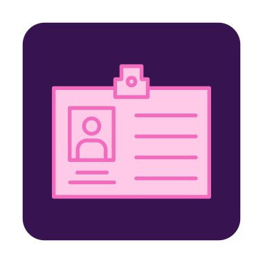 Üyelik Kartı simgesinin vektör illüstrasyonu