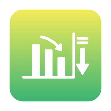 Basit grafik simgesi, vektör illüstrasyonunu azalt