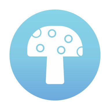 Mushroom icon, vector illustration simple design