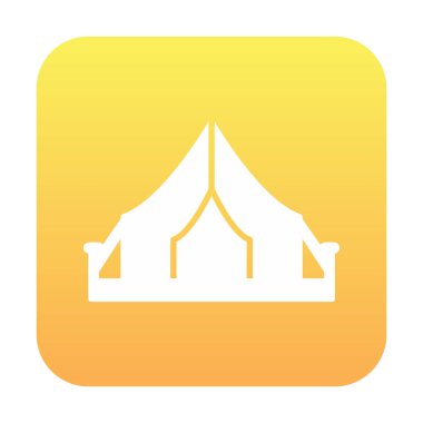 kamp çadırı ikonu vektör illüstrasyonu