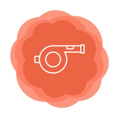 düz Islık simgesi vektörü, illüstrasyon