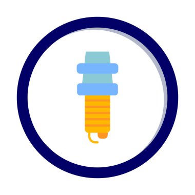 Buji simgesinin vektör illüstrasyonu