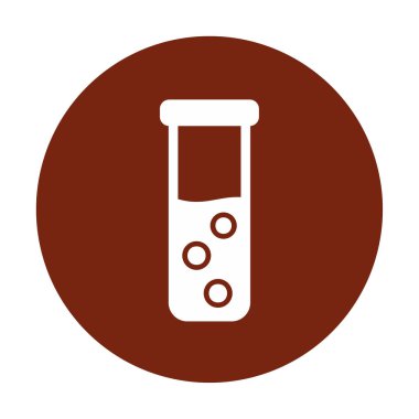 test tüpü modern simge vektör çizimi