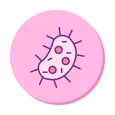 düz basit Amoeba simge vektör illüstrasyon tasarımı