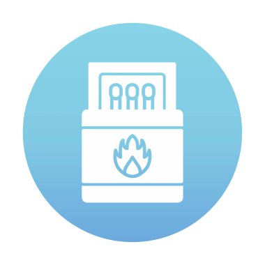 Basit düz kibrit simgesi illüstrasyonu 