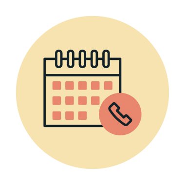 Takvim simgesi, vektör illüstrasyonu basit tasarım