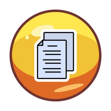 belgelerin vektör çizimi simgesi  