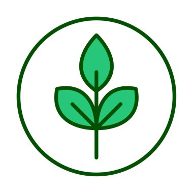 Yaprak logosu tasarımının vektör çizimi. Ekoloji kavramı 