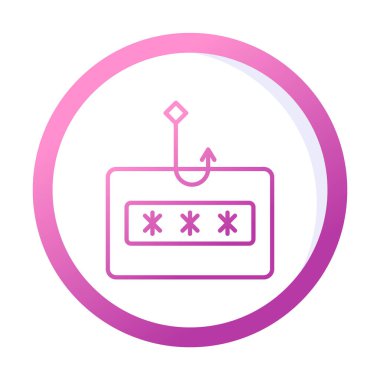 Phishing simgesi, düz tasarım illüstrasyon tasarımı