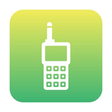 Telsiz Talkie vektör illüstrasyon tasarımı