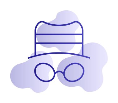 Basit casus yazılım simgesi, vektör illüstrasyonu