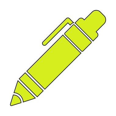 Kalem simgesi, vektör illüstrasyonu. düz tasarım biçimi 