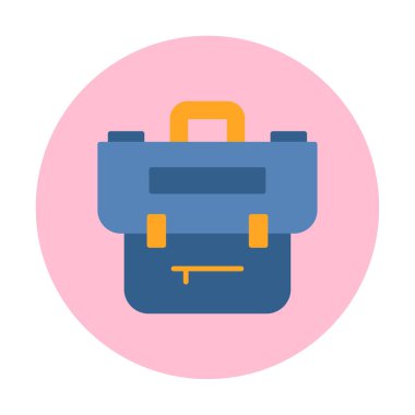 Çanta. Web simgesi basit illüstrasyon  