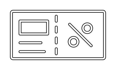 Faturacı Kara Cuma ikon vektör illüstrasyonu  