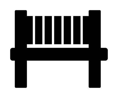 bank simgesi, vektör illüstrasyonu basit tasarım