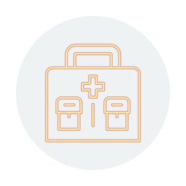 İlk yardım kiti vektör illüstrasyonu