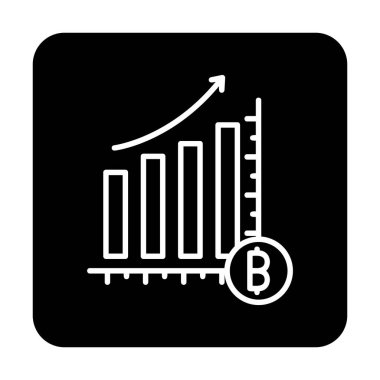 Kâr, kripto para birimi şeması, bitcoin vektör ilüstrasyonu