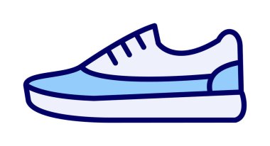 spor ayakkabı ikonu vektör illüstrasyonu 