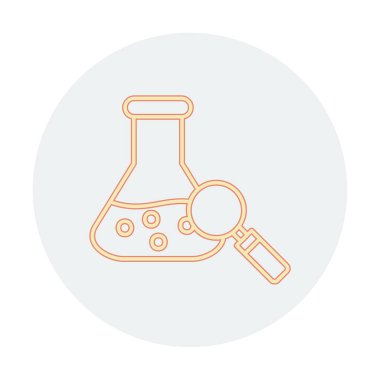 Araştırmacı simgesi beyaz arkaplanda izole edildi 