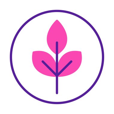 Yaprak logosu tasarımının vektör çizimi. Ekoloji kavramı 