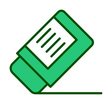 silgi simgesi, vektör illüstrasyonu basit tasarım