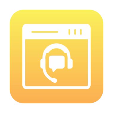 Modern Çevrimiçi Online Destekleyici element tasarımının vektör illüstrasyonu                            