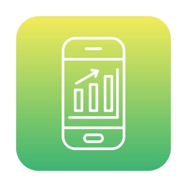 akıllı telefon ekran vektör simgeleri üzerinde analiz