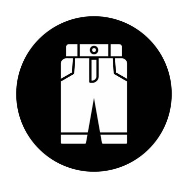 Pantolon. Web simgesi basit illüstrasyon 
