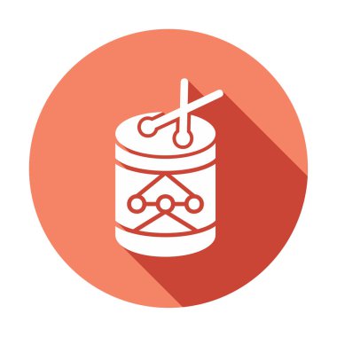 Davullar web simgesi, vektör illüstrasyonu