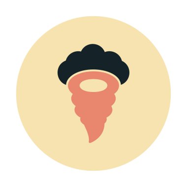 Tornado Simgesi, basit vektör illüstrasyonu